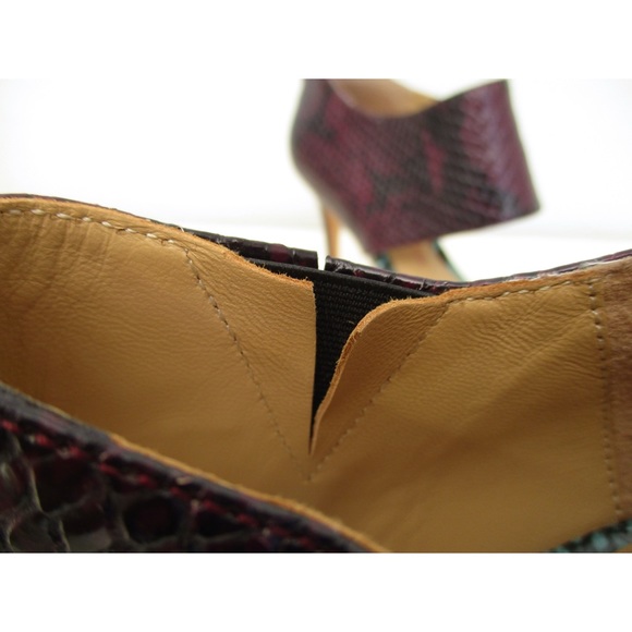 Elaine Turner Multicolor Snakeskin Heel Si… - Picture 14 of 15